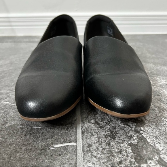 Clarks Juliet Palm Loafer Black Slip On Stacked Heel Size 11 Leather Loafer Fall - Picture 4 of 13
